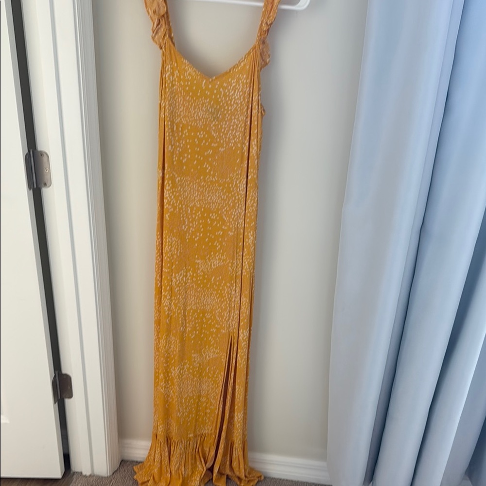 Express Mustard Yellow Maxi Dress